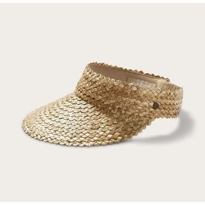 Hemlock Hat Company Capri Straw Visor in Honeycomb
